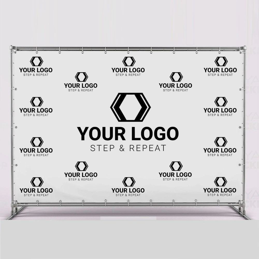 Custom Step and Repeat Backdrop with Stand