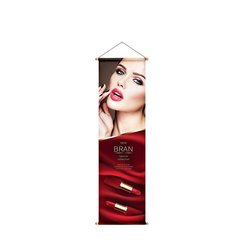 Hanging Wooden Poles Banner