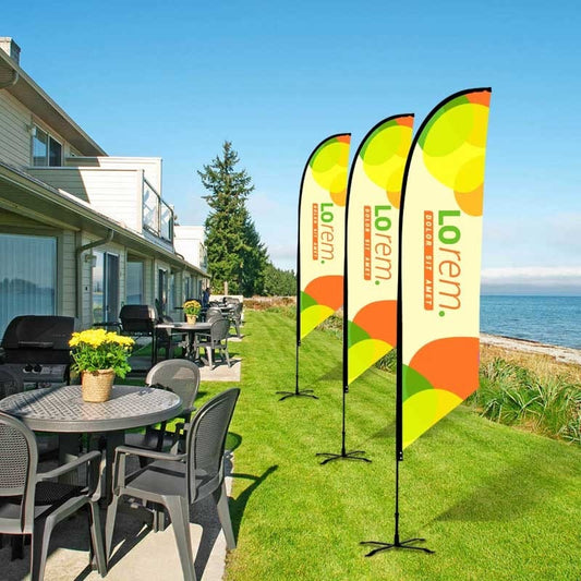 Custom Angled Advertising Flag