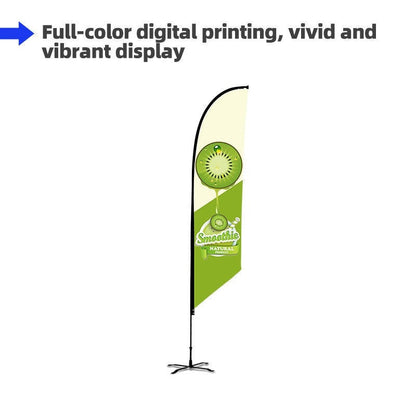 Custom Angled Advertising Flag