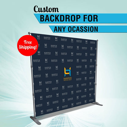 Custom Step and Repeat Backdrop (Fabric Only)