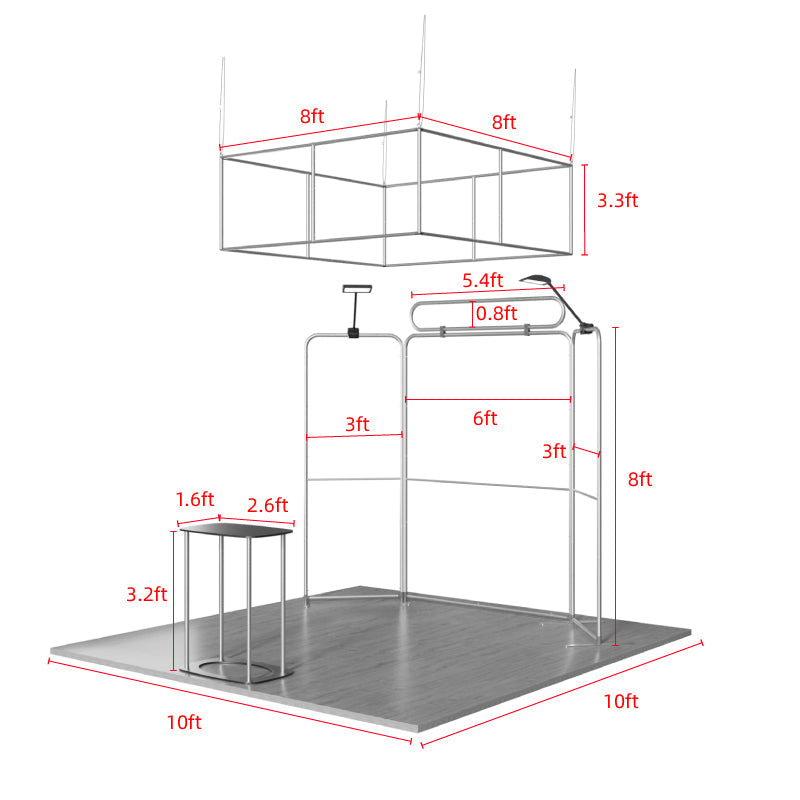 10x10ft Trade Show Booth Kit - B2