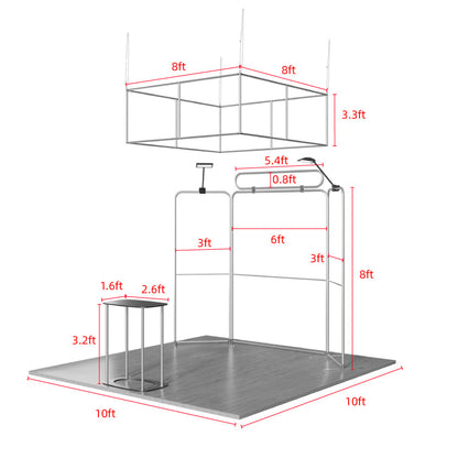 10x10ft Trade Show Booth Kit - B2